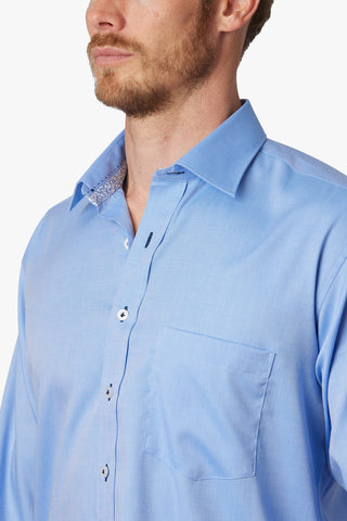 ABELARD | Des Anges Dobby Classic Business Shirt - Peter Shearer Menswear - [variant_option1] - [variant_option2] - [variant_option3]