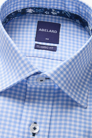 ABELARD | Briancon Check Classic Business Shirt - Peter Shearer Menswear - [variant_option1] - [variant_option2] - [variant_option3]