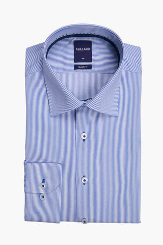 ABELARD | Bengal Stripe Slim Business Shirt - Peter Shearer Menswear - [variant_option1] - [variant_option2] - [variant_option3]