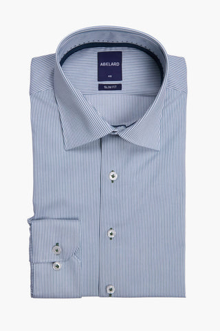 ABELARD | Bengal Stripe Slim Business Shirt - Peter Shearer Menswear - [variant_option1] - [variant_option2] - [variant_option3]