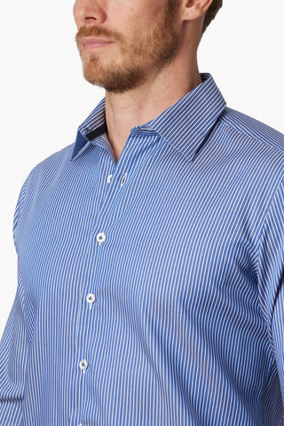 ABELARD | Maritemes Stripe Slim Casual Shirt - Peter Shearer Menswear - [variant_option1] - [variant_option2] - [variant_option3]