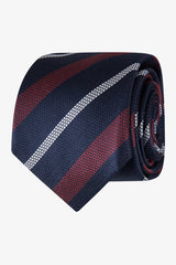 Abelard | Stripe Silk Tie - Peter Shearer Menswear - [variant_option1] - [variant_option2] - [variant_option3]