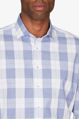 Abelard | Crisp Tartan Check Slim Shirt - Peter Shearer Menswear - [variant_option1] - [variant_option2] - [variant_option3]
