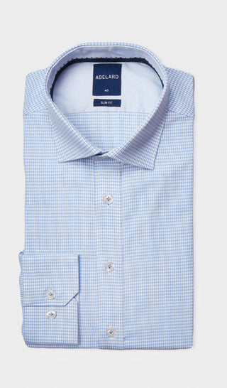 Abelard | Great Dane Tooth Business Shirt Slim - Peter Shearer Menswear - [variant_option1] - [variant_option2] - [variant_option3]