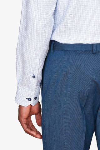 Abelard | L Twill Check Slim Shirt - Peter Shearer Menswear - [variant_option1] - [variant_option2] - [variant_option3]
