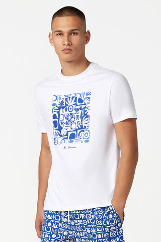 Ben Sherman | Henri Print Target Tee - Peter Shearer Menswear - [variant_option1] - [variant_option2] - [variant_option3]