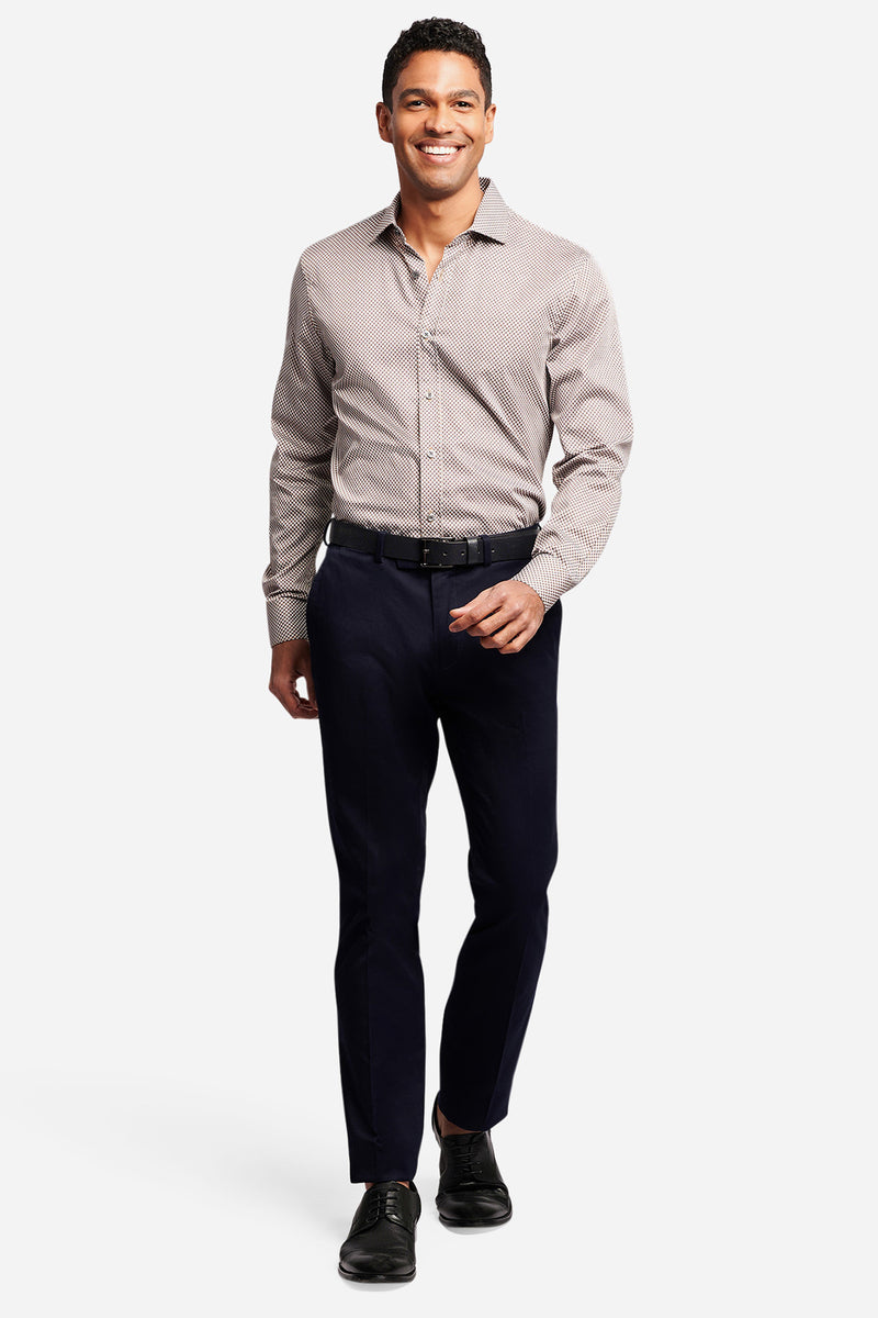 BROOKSFIELD | Retro Slim Fit Business Shirt - Peter Shearer Menswear - [variant_option1] - [variant_option2] - [variant_option3]