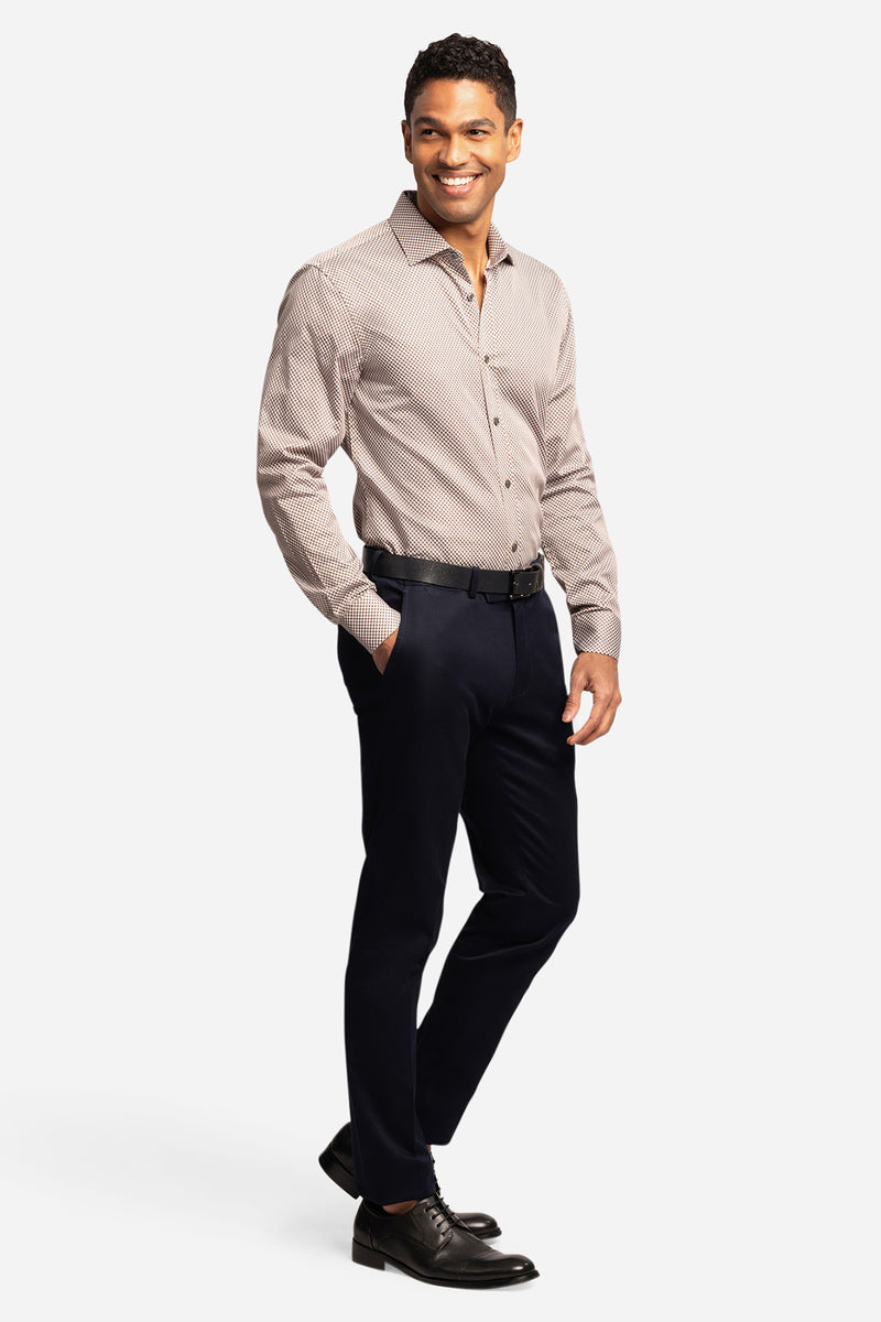 BROOKSFIELD | Retro Slim Fit Business Shirt - Peter Shearer Menswear - [variant_option1] - [variant_option2] - [variant_option3]