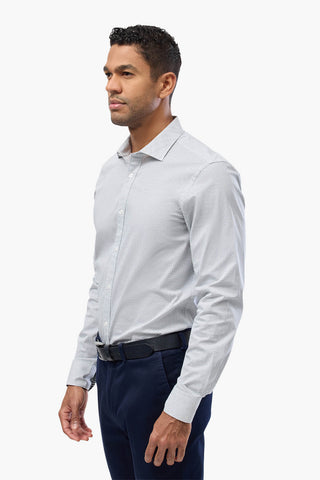 Brooksfield | Geo Diamond Print Business Shirt