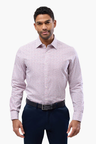 Brooksfield | Abstract Print Regular Fit Business Shirt