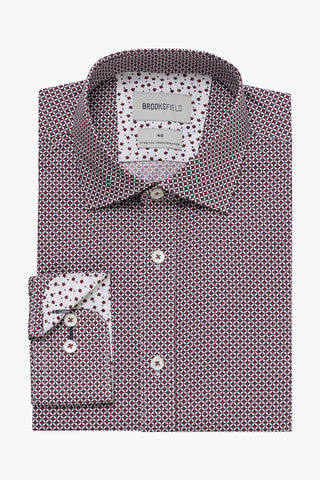 Brooksfield | Stretch Performance Business Shirt - Regular Fit - Peter Shearer Menswear - [variant_option1] - [variant_option2] - [variant_option3]