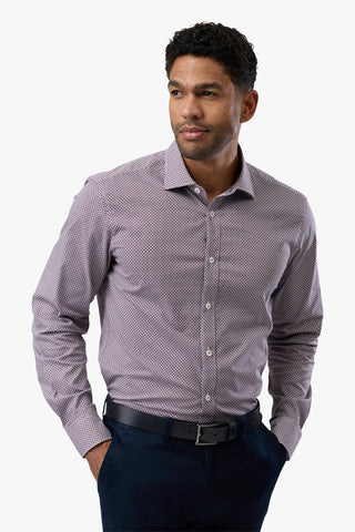 Brooksfield | Stretch Performance Business Shirt - Regular Fit - Peter Shearer Menswear - [variant_option1] - [variant_option2] - [variant_option3]