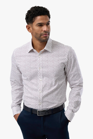 Brooksfield | Stretch Performance Business Shirt - Regular Fit - Peter Shearer Menswear - [variant_option1] - [variant_option2] - [variant_option3]