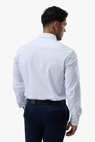 Brooksfield | Stretch Performance Business Shirt - Regular Fit - Peter Shearer Menswear - [variant_option1] - [variant_option2] - [variant_option3]