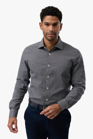 Brooksfield | Stretch Performance Business Shirt - Regular Fit - Peter Shearer Menswear - [variant_option1] - [variant_option2] - [variant_option3]