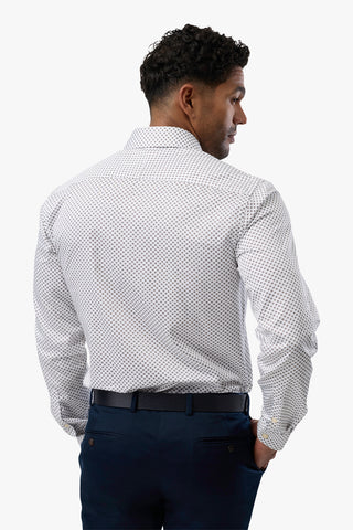 Brooksfield | Slim Fit Luxe Printed Shirt - Peter Shearer Menswear - [variant_option1] - [variant_option2] - [variant_option3]