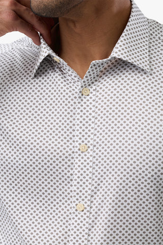 Brooksfield | Slim Fit Luxe Printed Shirt - Peter Shearer Menswear - [variant_option1] - [variant_option2] - [variant_option3]