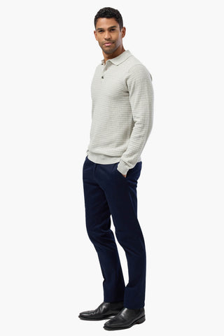 Brooksfield | Long Sleeve Knit Polo