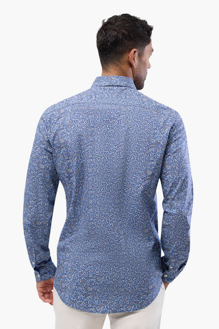 Brooksfield | Galaxy Print Long Sleeve Casual Shirt