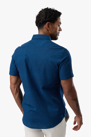 Brooksfield | Short Sleeve Shirt - Peter Shearer Menswear - [variant_option1] - [variant_option2] - [variant_option3]