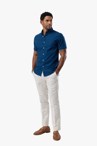 Brooksfield | Short Sleeve Shirt - Peter Shearer Menswear - [variant_option1] - [variant_option2] - [variant_option3]