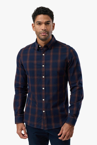 Brooksfield | Brushed Cotton Shirt - Peter Shearer Menswear - [variant_option1] - [variant_option2] - [variant_option3]