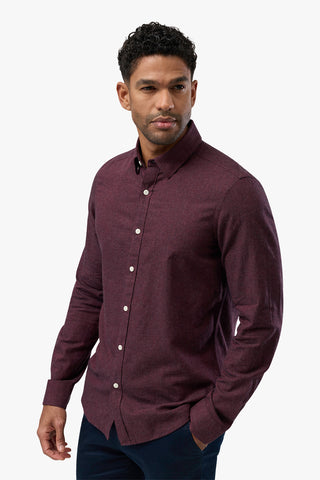Brooksfield | Brushed Cotton Shirt - Peter Shearer Menswear - [variant_option1] - [variant_option2] - [variant_option3]