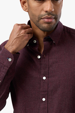 Brooksfield | Brushed Cotton Shirt - Peter Shearer Menswear - [variant_option1] - [variant_option2] - [variant_option3]
