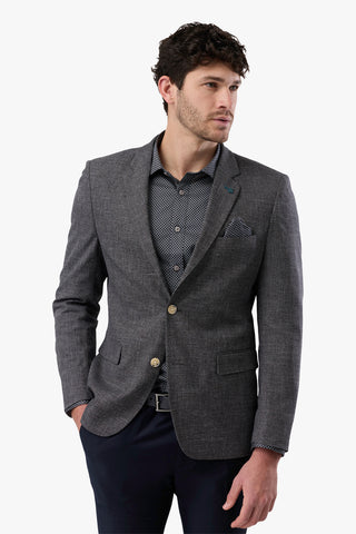 Brooksfield | Sportscoat 2 Button Textured Plain - Peter Shearer Menswear - [variant_option1] - [variant_option2] - [variant_option3]