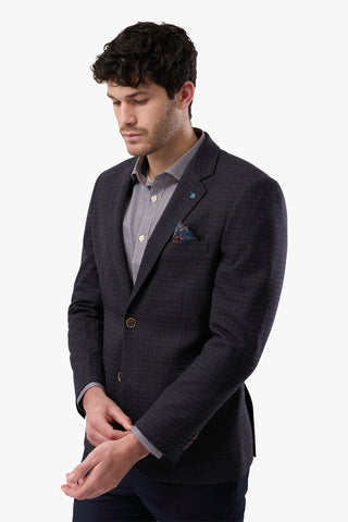 Brooksfield | Sportscoat 2 Button Tonal Winter Check - Peter Shearer Menswear - [variant_option1] - [variant_option2] - [variant_option3]