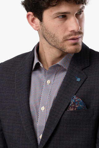 Brooksfield | Sportscoat 2 Button Tonal Winter Check - Peter Shearer Menswear - [variant_option1] - [variant_option2] - [variant_option3]