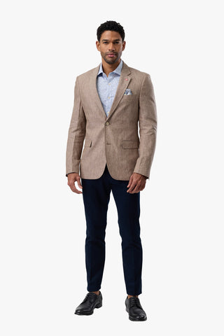 Brooksfield | Fully Lined Linen Blazer
