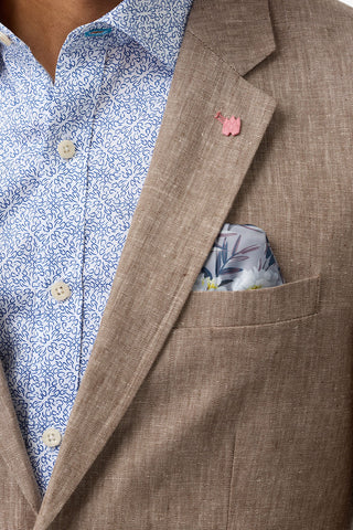 Brooksfield | Fully Lined Linen Blazer
