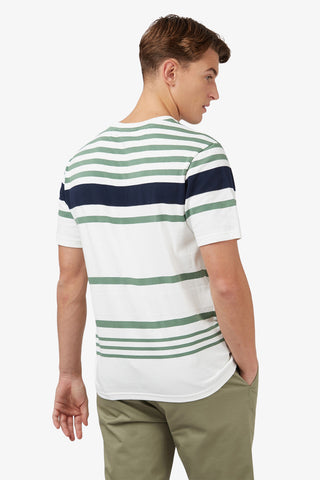 Ben Sherman | Engineered Stripe Tee - Peter Shearer Menswear - [variant_option1] - [variant_option2] - [variant_option3]