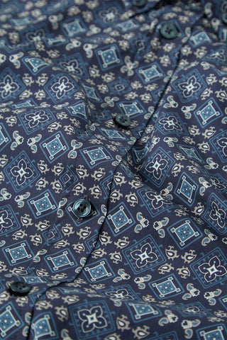 Ben Sherman | Foulard Print L/S Shirt - Peter Shearer Menswear - [variant_option1] - [variant_option2] - [variant_option3]