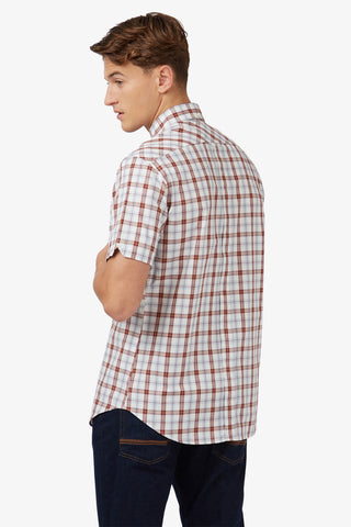 Ben Sherman | Gingham Check S/S Shirt - Peter Shearer Menswear - [variant_option1] - [variant_option2] - [variant_option3]