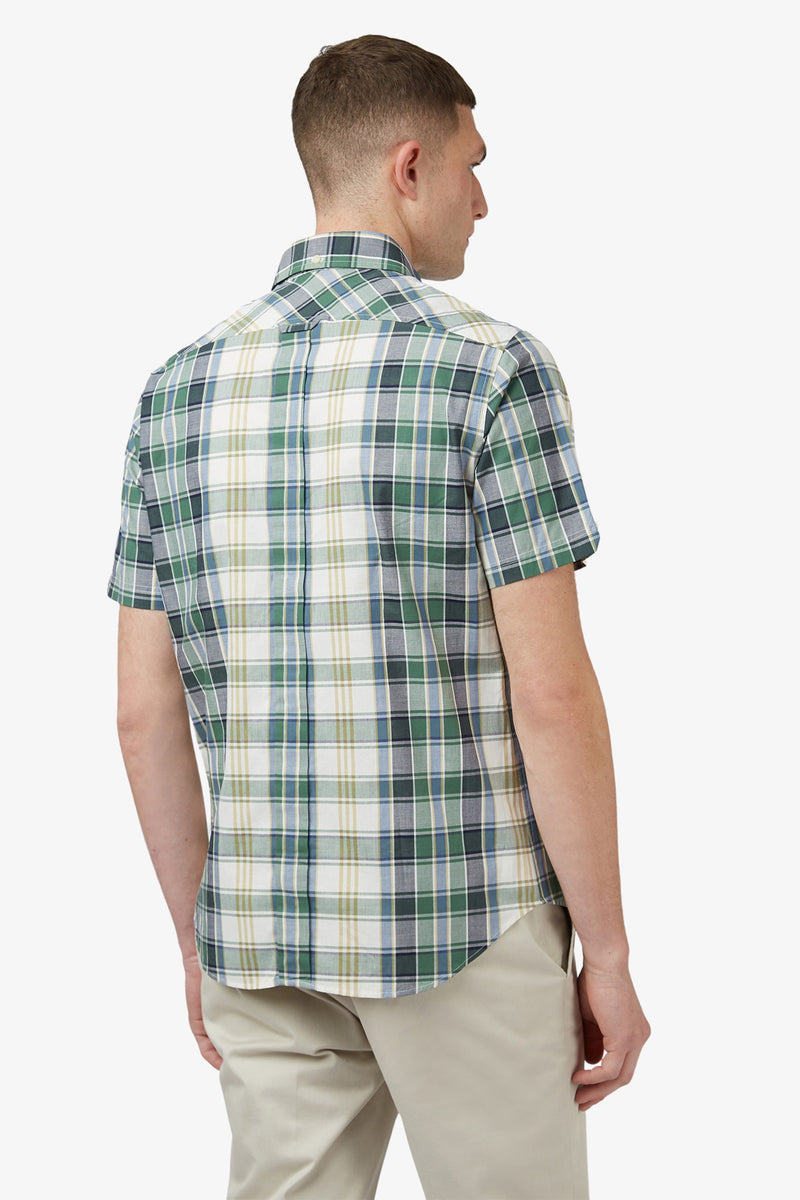 Ben Sherman | Irregular Check S/S Casual Shirt - Peter Shearer Menswear - [variant_option1] - [variant_option2] - [variant_option3]