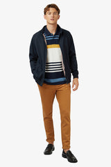 Ben Sherman | Engineered Stripe Polo - Peter Shearer Menswear - [variant_option1] - [variant_option2] - [variant_option3]