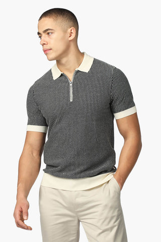 Ben Sherman | Bicolour Zip Polo