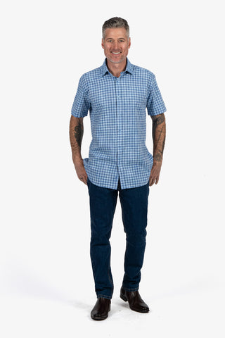 Daniel Hechter | Brooke Casual Shirt Check S/S - Peter Shearer Menswear - [variant_option1] - [variant_option2] - [variant_option3]
