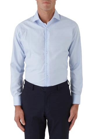 Ganton | Benjamin Luxe Twill Tailored B/Shirt - Peter Shearer Menswear - [variant_option1] - [variant_option2] - [variant_option3]