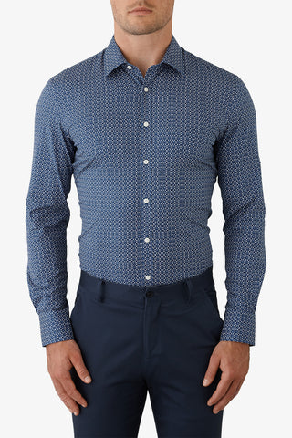 UBERSTONE | Kemba Daisy Geo Print Shirt - Peter Shearer Menswear - [variant_option1] - [variant_option2] - [variant_option3]