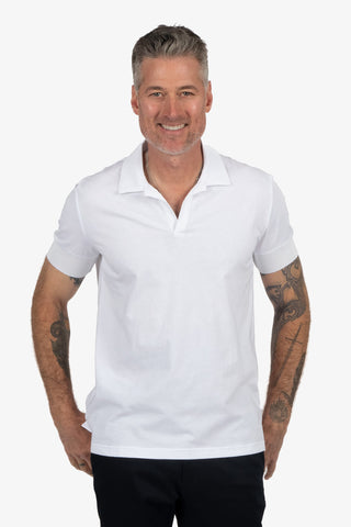 Daniel Hechter | Cotton V Polo - Peter Shearer Menswear - [variant_option1] - [variant_option2] - [variant_option3]