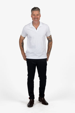 Daniel Hechter | Cotton V Polo - Peter Shearer Menswear - [variant_option1] - [variant_option2] - [variant_option3]