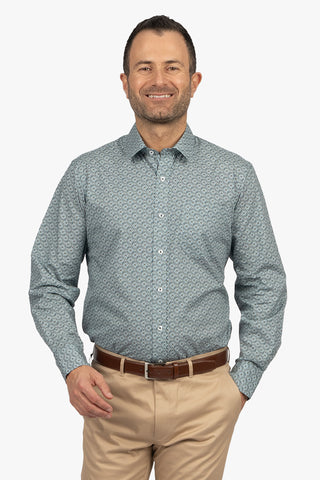 Back Bay | Cotton Spandex Printed Casual Shirt