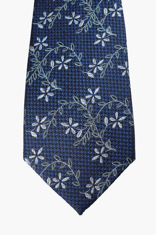 James Harper | Outline Floral Tie - Peter Shearer Menswear - [variant_option1] - [variant_option2] - [variant_option3]