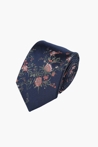James Harper | Twisted Floral Tie - Peter Shearer Menswear - [variant_option1] - [variant_option2] - [variant_option3]