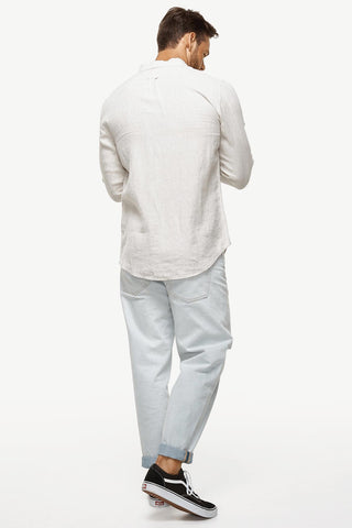 Industrie | The Tennyson Linen L/S Shirt - Peter Shearer Menswear - [variant_option1] - [variant_option2] - [variant_option3]