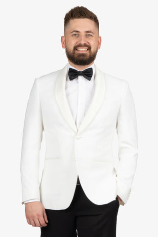 Gibson | Astley Dinner Jacket White Lapel - Peter Shearer Menswear - [variant_option1] - [variant_option2] - [variant_option3]