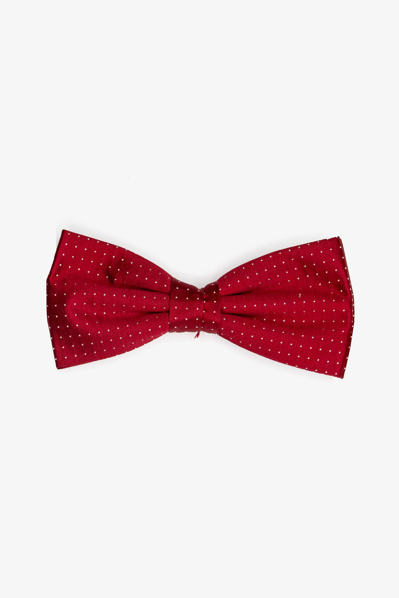 Alvajee | Fine Pin Dot Silk Bow Tie - Peter Shearer Menswear - [variant_option1] - [variant_option2] - [variant_option3]